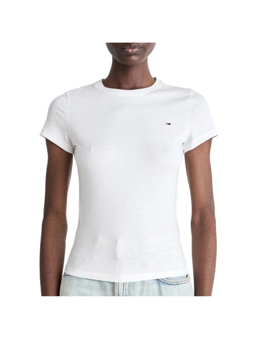 T-shirt Tommy Hilfiger Branco para Mulher Tjw - Kiabi T-shirt Tommy Hilfiger Branco para Mulher Tjw - Kiabi