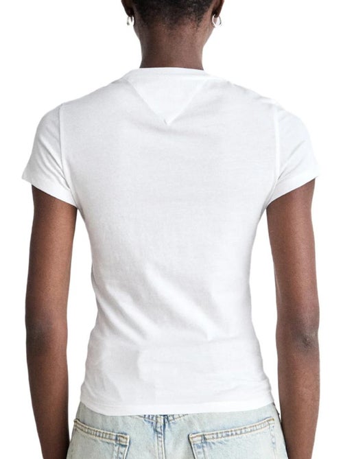 T-shirt Tommy Hilfiger Branco para Mulher Tjw - Kiabi T-shirt Tommy Hilfiger Branco para Mulher Tjw - Kiabi