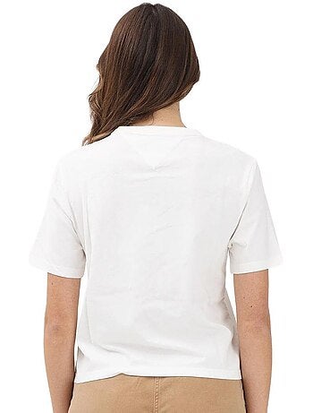 T-shirt tommy hilfiger para mulher - crachá tjw bxy