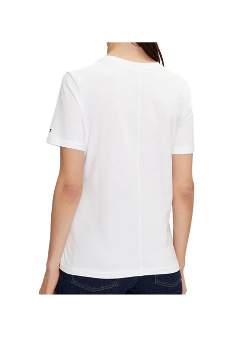 T-shirt Tommy Hilfiger Breezy Branco para Mulher - Kiabi T-shirt Tommy Hilfiger Breezy Branco para Mulher - Kiabi