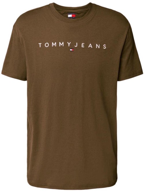 T-shirt Tommy Hilfiger Castanha de Homem Regular Linearss - Kiabi T-shirt Tommy Hilfiger Castanha de Homem Regular Linearss - Kiabi