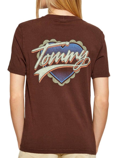 T-Shirt Tommy Hilfiger Castanha para Mulher DW0DW21524 - Kiabi T-Shirt Tommy Hilfiger Castanha para Mulher DW0DW21524 - Kiabi