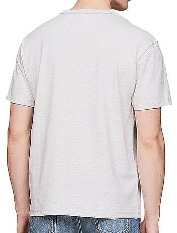 T-shirt Tommy Hilfiger Cinzenta com Crachá para Homem