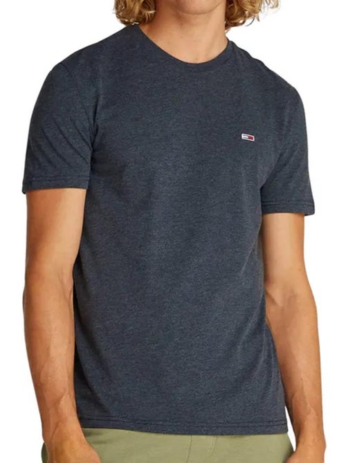 T-shirt Tommy Hilfiger Cinzenta Jaspeada para Homem - Kiabi