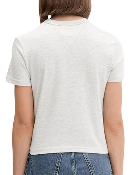 T-shirt Tommy Hilfiger Cinzenta para Mulher DW0DW21533 - Kiabi T-shirt Tommy Hilfiger Cinzenta para Mulher DW0DW21533 - Kiabi