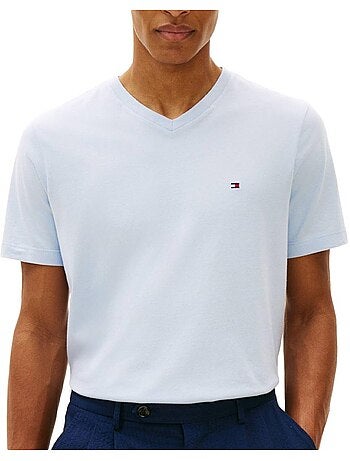T-shirt tommy hilfiger essential azul para homem