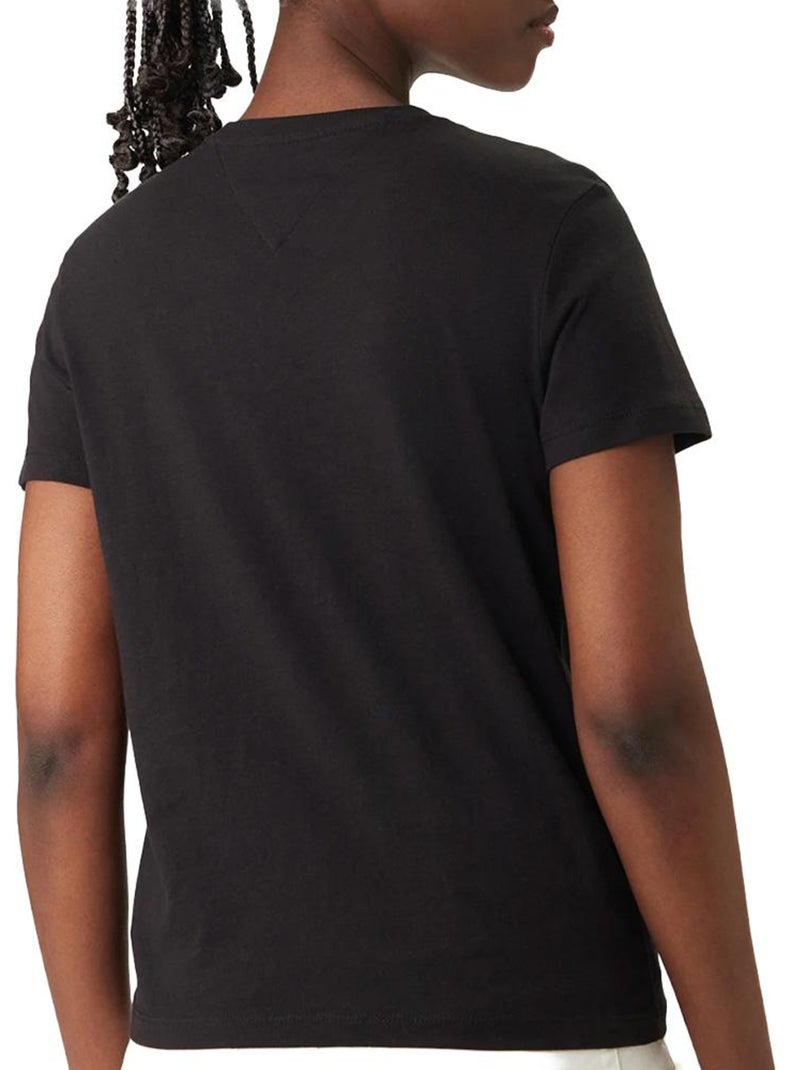 T-shirt tommy hilfiger essential preto para homem Preto - Kiabi