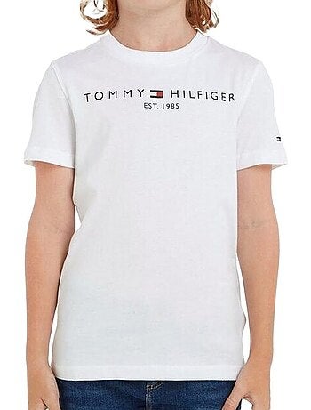T-shirt tommy hilfiger essentialpol branco para rapaz