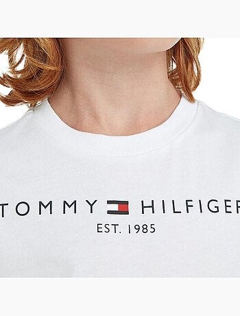T-shirt tommy hilfiger essentialpol branco para rapaz