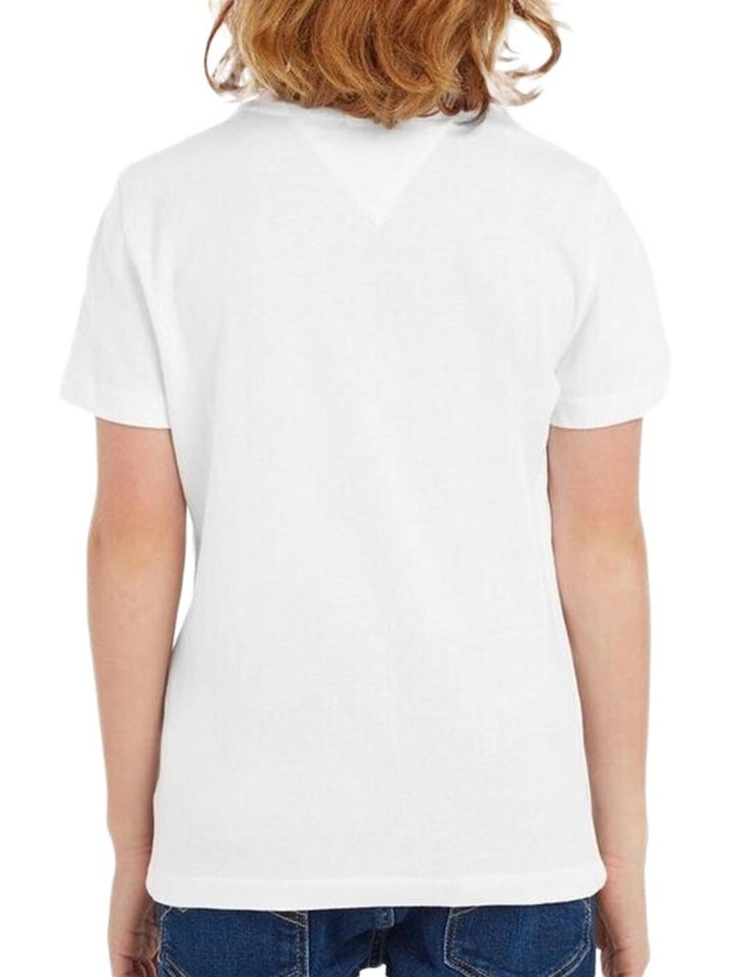 T-shirt tommy hilfiger essentialpol branco para rapaz Branco - Kiabi