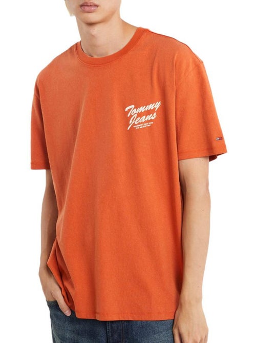 T-Shirt Tommy Hilfiger Laranja para Homem - Kiabi