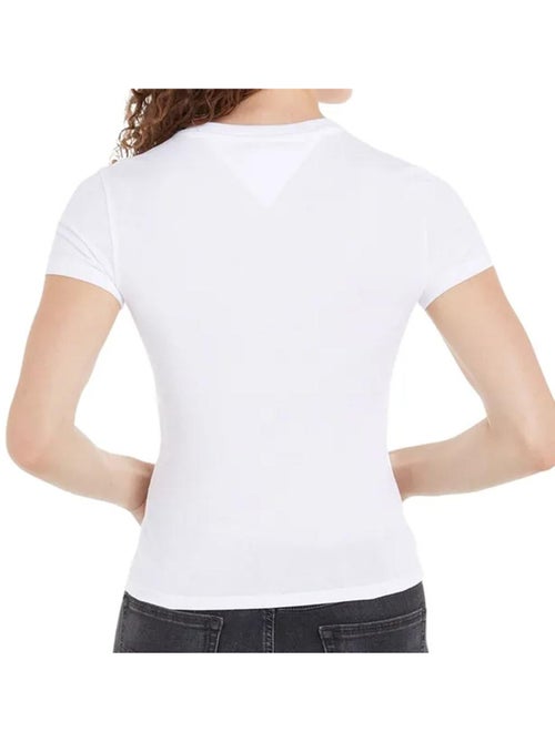 T-shirt Tommy Hilfiger Linear para Mulher Branco - Kiabi