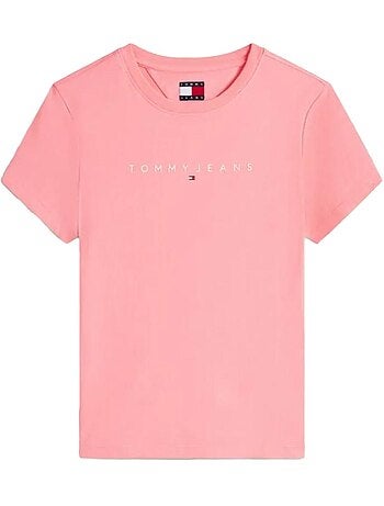 T-shirt Tommy Hilfiger Linear para Mulher Branco