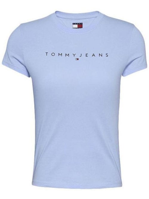 T-shirt Tommy Hilfiger Linear Slim Azul para Mulher - Kiabi T-shirt Tommy Hilfiger Linear Slim Azul para Mulher - Kiabi