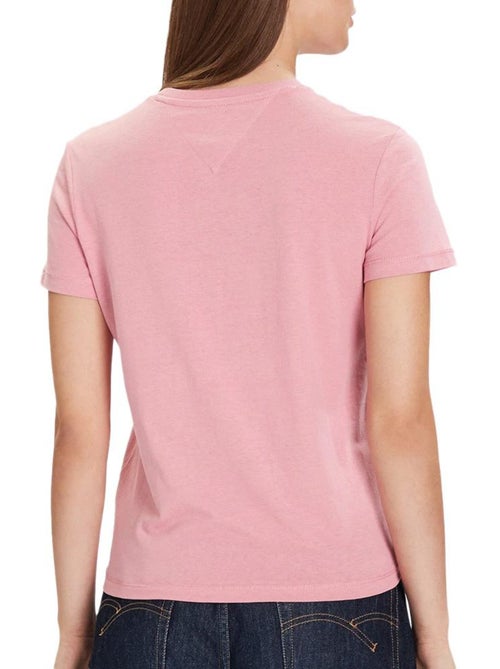 T-shirt Tommy Hilfiger Linears Rosa para Mulher - Kiabi