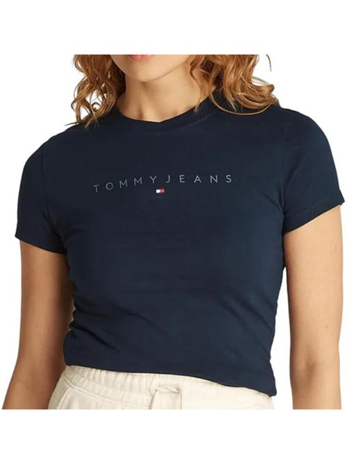 T-shirt Tommy Hilfiger Marine para Mulher Azul-Noite - Kiabi T-shirt Tommy Hilfiger Marine para Mulher Azul-Noite - Kiabi