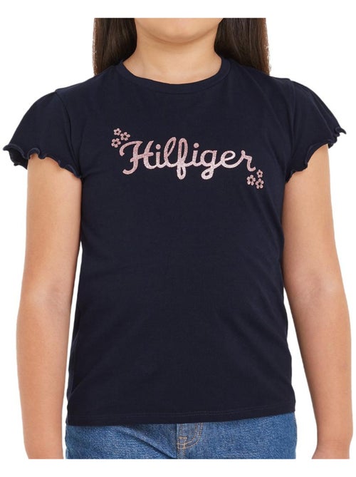T-shirt Tommy Hilfiger Menina com Padrão Floral - Kiabi