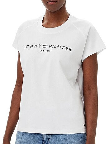T-shirt Tommy Hilfiger Moderno Branco para Mulher
