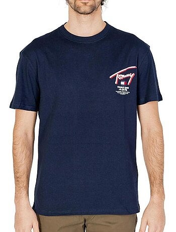 T-shirt Tommy Hilfiger para Homem Azul Marinho DM0DM18574