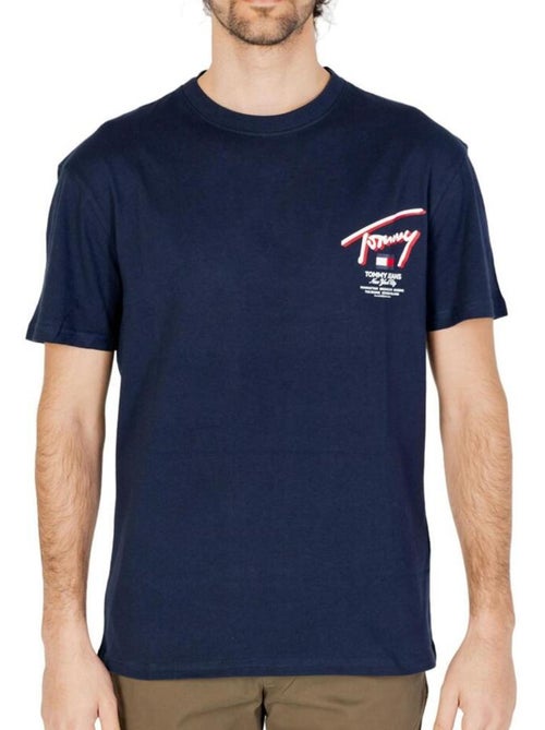 T-shirt Tommy Hilfiger para Homem Azul Marinho DM0DM18574 - Kiabi T-shirt Tommy Hilfiger para Homem Azul Marinho DM0DM18574 - Kiabi