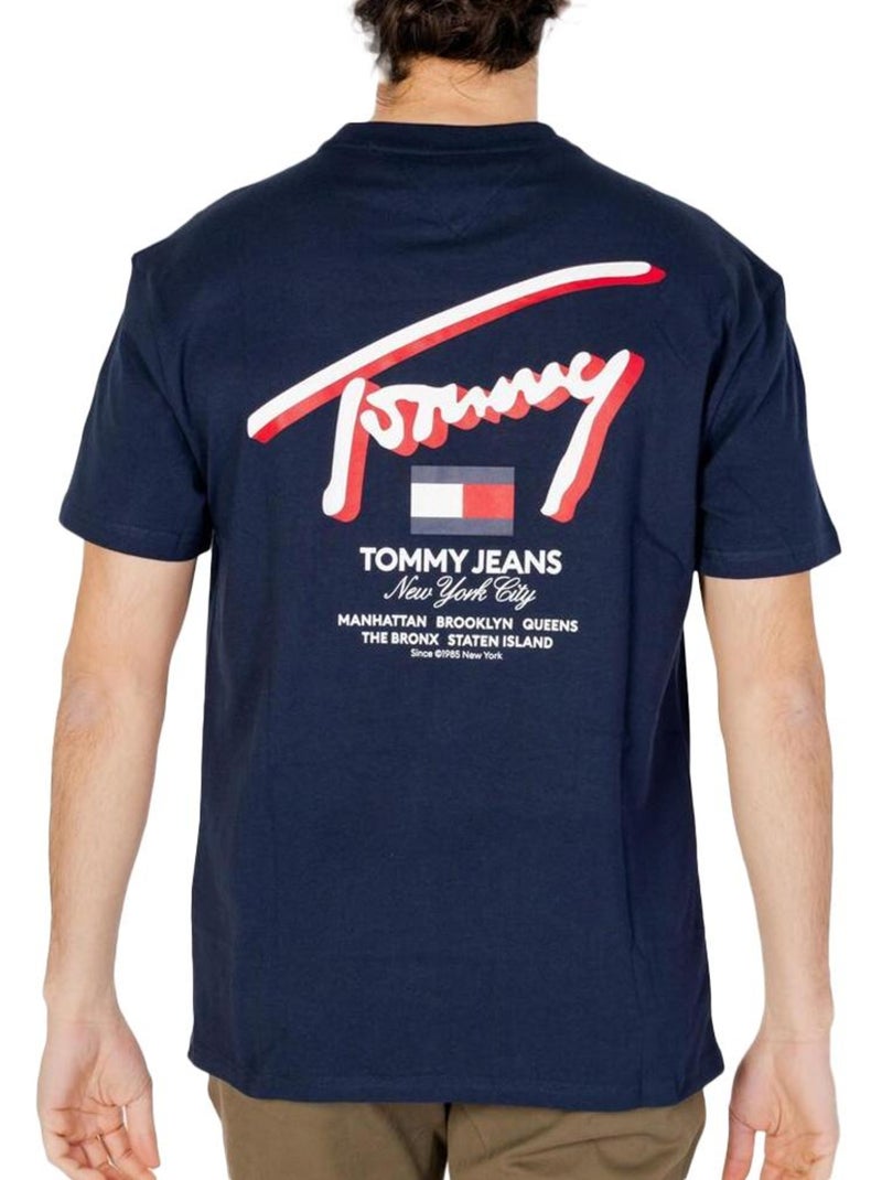 T-shirt Tommy Hilfiger para Homem Azul Marinho DM0DM18574 Azul-marinho - Kiabi