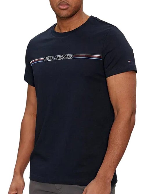 T-shirt Tommy Hilfiger para Homem Azul-Marinho MW0MW34428 - Kiabi T-shirt Tommy Hilfiger para Homem Azul-Marinho MW0MW34428 - Kiabi
