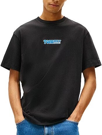 T-Shirt Tommy Hilfiger para Homem DM0DM22051 Preto