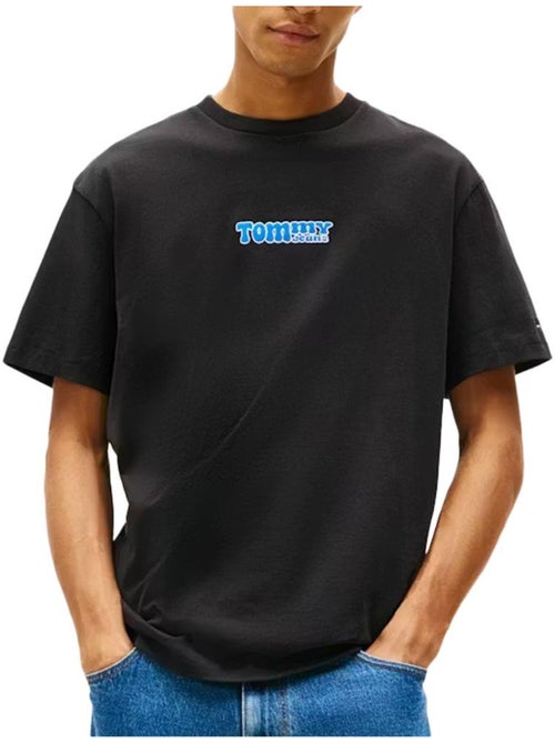 T-Shirt Tommy Hilfiger para Homem DM0DM22051 Preto - Kiabi