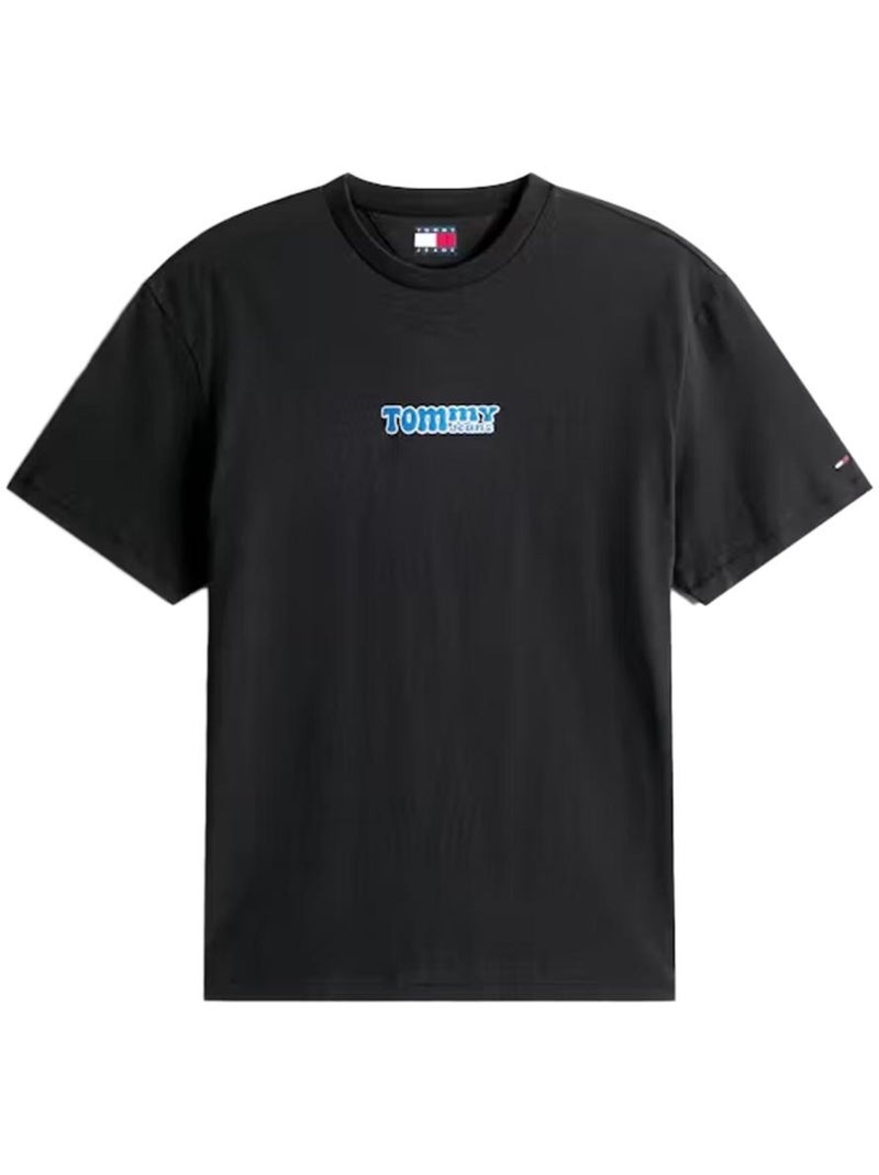 T-Shirt Tommy Hilfiger para Homem DM0DM22051 Preto Preto - Kiabi