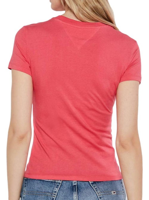 T-shirt Tommy Hilfiger para Mulher Azul-Marinho com Rosa - Kiabi T-shirt Tommy Hilfiger para Mulher Azul-Marinho com Rosa - Kiabi