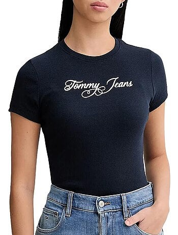 T-Shirt Bege Tommy Hilfiger para Mulher DW0DW21838
