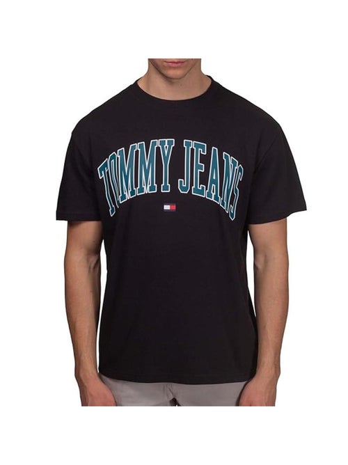 T-shirt Tommy Hilfiger Popcolor Preto para Homem - Kiabi