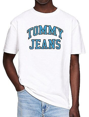 T-shirt tommy hilfiger prep marine para homem