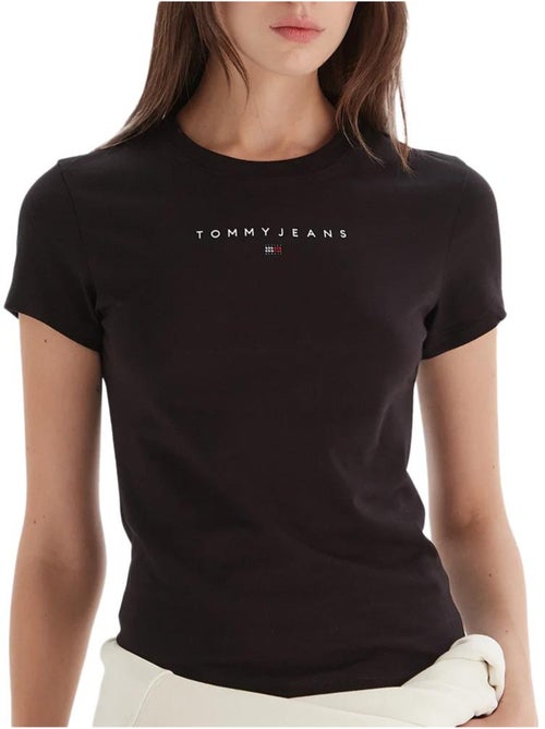 T-shirt Tommy Hilfiger Preta para Mulher DW0DW21550 - Kiabi T-shirt Tommy Hilfiger Preta para Mulher DW0DW21550 - Kiabi