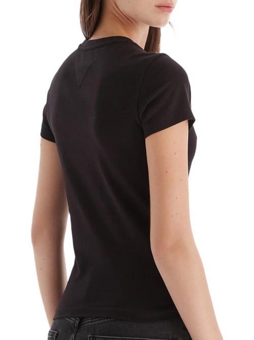 T-shirt Tommy Hilfiger Preta para Mulher DW0DW21550 - Kiabi T-shirt Tommy Hilfiger Preta para Mulher DW0DW21550 - Kiabi
