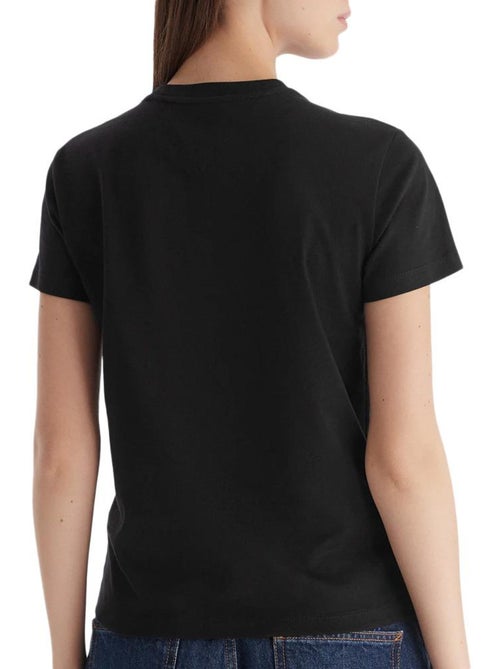 T-shirt Tommy Hilfiger Preta para Mulher DW0DW21965 - Kiabi T-shirt Tommy Hilfiger Preta para Mulher DW0DW21965 - Kiabi
