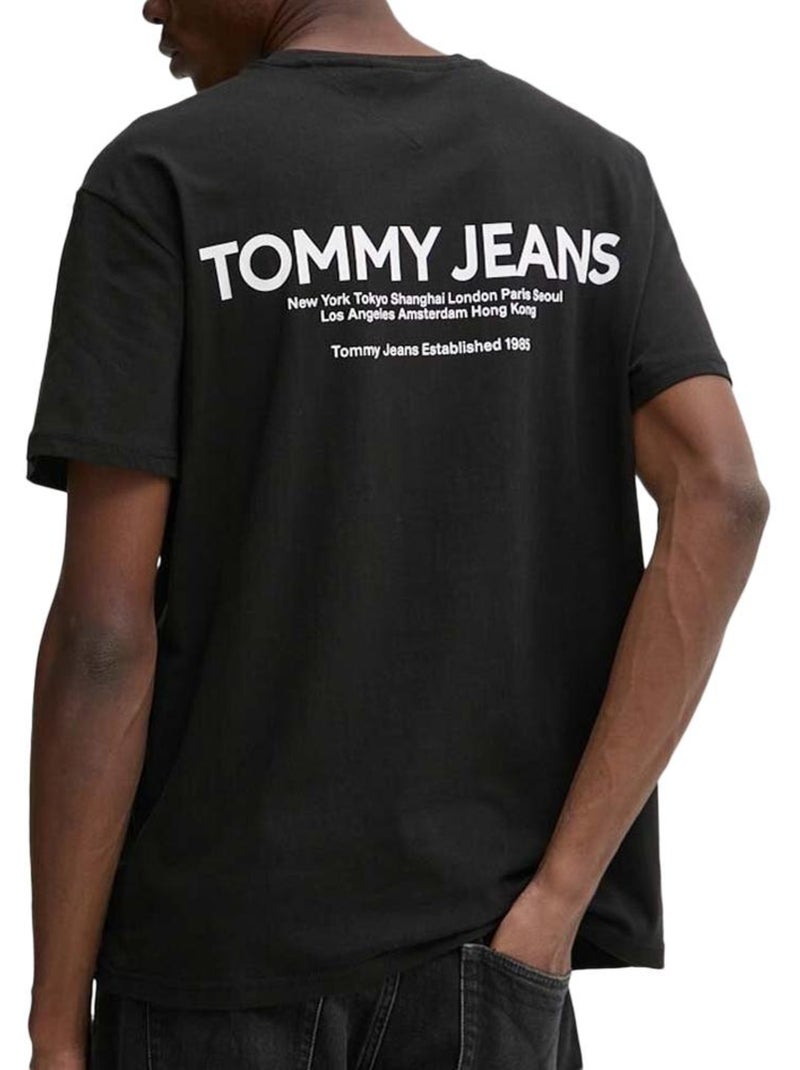T-shirt Tommy Hilfiger Preto para Homem Preto - Kiabi