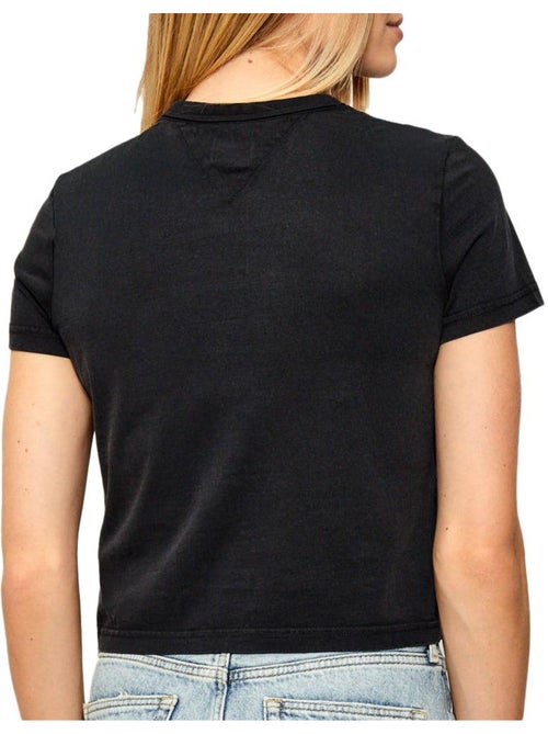 T-Shirt Tommy Hilfiger Preto para Mulher DW0DW21533 - Kiabi T-Shirt Tommy Hilfiger Preto para Mulher DW0DW21533 - Kiabi