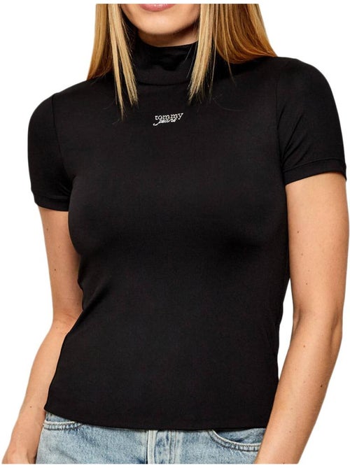 T-Shirt Tommy Hilfiger Preto para Mulher DW0DW21563 - Kiabi T-Shirt Tommy Hilfiger Preto para Mulher DW0DW21563 - Kiabi