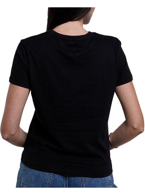 T-Shirt Tommy Hilfiger Preto para Mulher DW0DW21842 - Kiabi T-Shirt Tommy Hilfiger Preto para Mulher DW0DW21842 - Kiabi