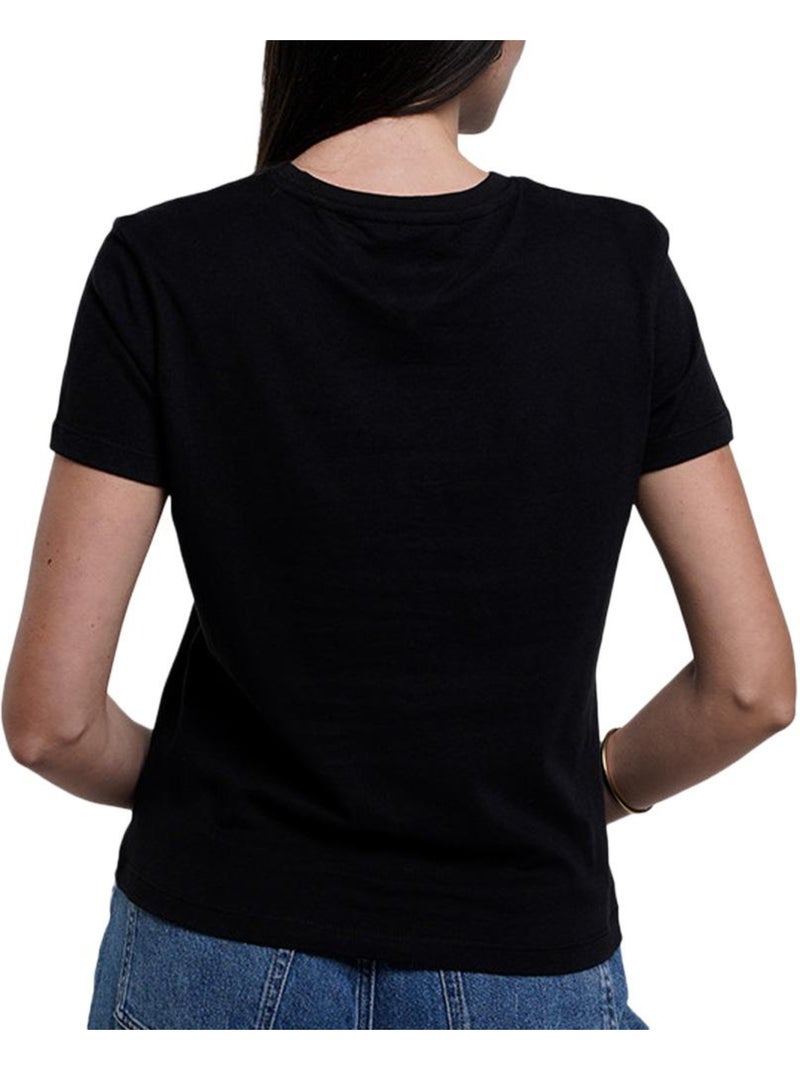 T-Shirt Tommy Hilfiger Preto para Mulher DW0DW21842 Preto - Kiabi