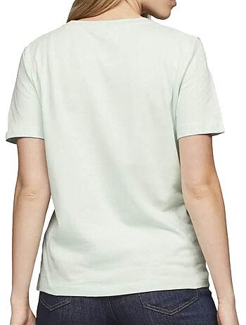 T-shirt Tommy Hilfiger Reg Corp Verde para Mulher