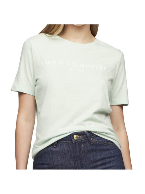 T-shirt Tommy Hilfiger Reg Corp Verde para Mulher - Kiabi T-shirt Tommy Hilfiger Reg Corp Verde para Mulher - Kiabi