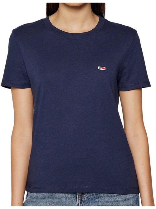 T-shirt Tommy Hilfiger Regular Fit para Mulher Azul Marinho - Kiabi T-shirt Tommy Hilfiger Regular Fit para Mulher Azul Marinho - Kiabi