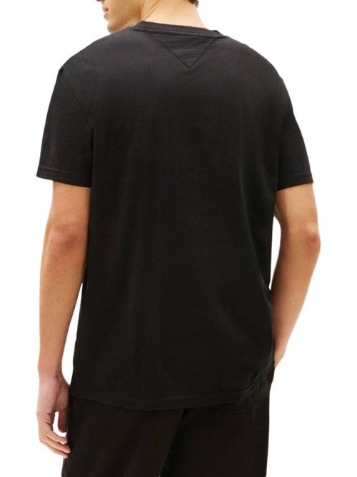 T-shirt tommy hilfiger regular linearss preto para homem - Kiabi T-shirt tommy hilfiger regular linearss preto para homem - Kiabi