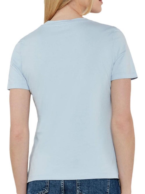 T-shirt tommy hilfiger script azul para mulher - Kiabi