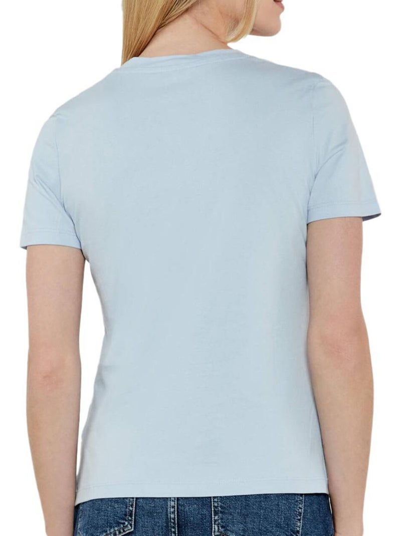 T-shirt tommy hilfiger script azul para mulher Azul - Kiabi