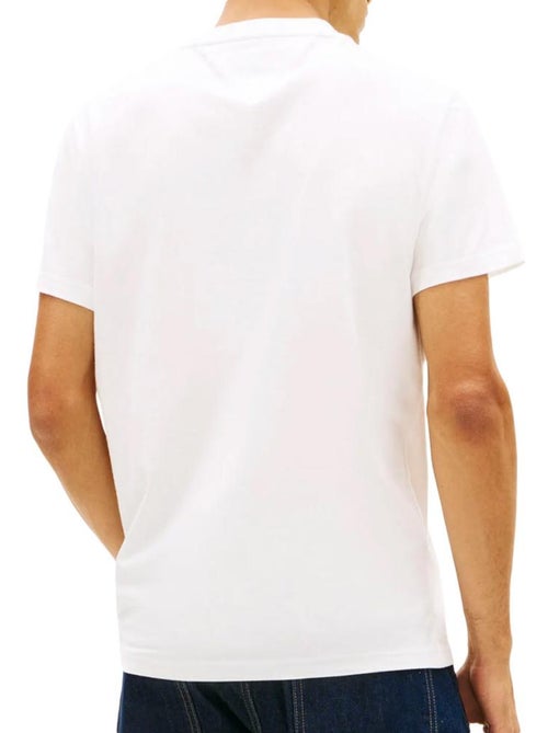 T-Shirt Tommy Hilfiger Slim Branco para Homem - Kiabi