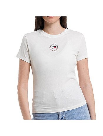 T-shirt Tommy Hilfiger Slim Branco para Mulher