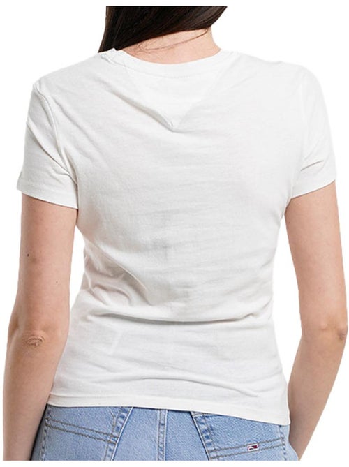 T-shirt Tommy Hilfiger Slim Branco para Mulher - Kiabi T-shirt Tommy Hilfiger Slim Branco para Mulher - Kiabi